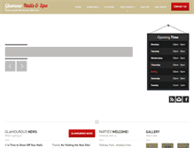Tablet Screenshot of glamournailswestend.com